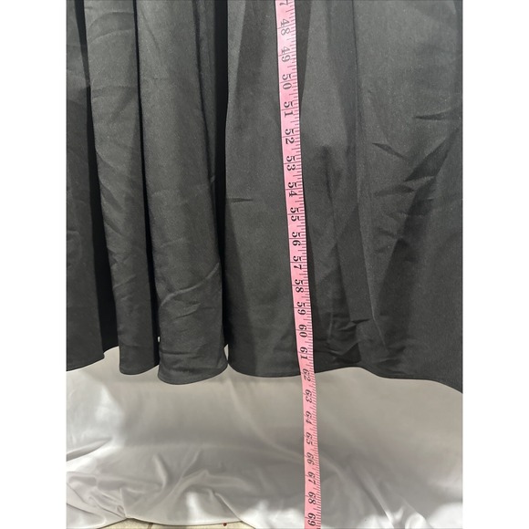 NWT MAC DUGGAL [ 16 ] 11832‎ Long Sleeve Taffeta 3D Flower Ball Gown Black S1909 - Picture 8 of 14